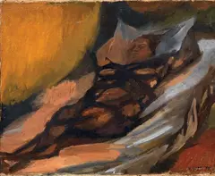 Virgilio Guzzi, Nudo, 1959, oil on canvas tesa on panel