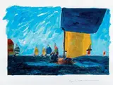 Mario Schifano, Senza titolo, 1974, mixed media on paper