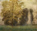 Michele Cascella, Paesaggio con alberi