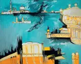 Remo Brindisi, Venezia, 1991, oil on canvas