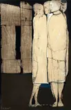 Karl Plattner, Senza titolo, 1962, mixed media on card