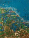 Arturo Carmassi, Montagna, oil on canvas
