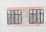 Finestre by Tano Festa, 1962, mixed media on paper, offered May 2011