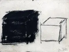 Senza titolo by Giuseppe Spagnulo, 1993, mixed media on paper applicata on panel, offered May 2011