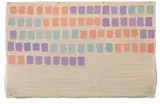 Giorgio Griffa, Segni orizzontali, 1975, acrylic on canvas