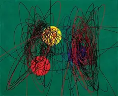Spirali by Roberto Crippa, 1952, oil on canvas, offered May 2011