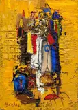 Alfonso Borghi, Giorno d'estate, 2011, oil and mixed media on canvas