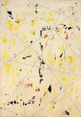 Edoardo Giordano, Senza titolo, 1955, oil on panel