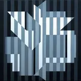 Ujjain - Gris (106) by Victor Vasarely, 1955, acrylic on panel, offered May 2011