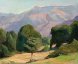 Hans Joachim Staude, Paesaggio, 1967, oil on canvas