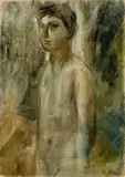 Ritratto di ragazzo by Mario Marcucci, oil on cardboard applicato on panel, offered Apr 2011