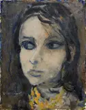 Ritratto by Ugo Capocchini, 1964, oil on cardboard, offered Apr 2011