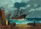 Naufraghi by Renato Natali, 1924, oil on panel, offered Apr 2011