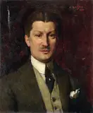 Ritratto di Armando Iacoponi by Attilio Bozino, 1920, oil on canvas, offered Apr 2011