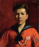 Marinaretto by Attilio Bozino, 1920, oil on canvas, offered Apr 2011