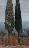 Corrado Michelozzi, Due cipressi