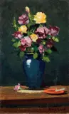 Fiori by Renato Natali, oil on faesite, offered Apr 2011