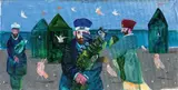 Tre marinai by Antonio Possenti, 1994, oil on canvas board, offered Apr 2011