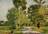Bosco by Leonardo Dudreville, 1940, oil on panel, offered Apr 2011