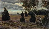 Teodoro Wolf Ferrari, Paesaggio, oil on panel
