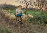 Francesco Paolo Michetti, Pastorella con gregge