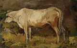 Giovanni Bartolena, Mucca nella stalla