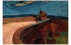 Il ponte (Il ponte con calesse) by Mario Puccini, 1900, oil on panel, offered Apr 2011