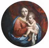 Marcantonio Franceschini, Madonna col Bambino, oil on panel
