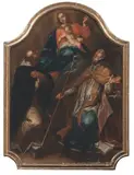 Pier Francesco Guala, Madonna col Bambino e Santi, oil on canvas