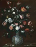 Astolfo Petrazzi, Natura morta con fiori e vaso di porcellana, oil on canvas