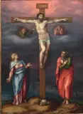 Marcello Venusti, Crocifissione, oil on panel