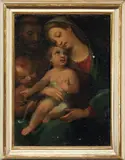 Alessandro Casolani, Madonna col Bambino, San Giovannino, San Bernardino, oil on canvas