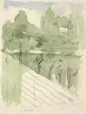 Giorgio Morandi, Paesaggio, 1958, watercolour on paper