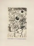 Abstract Kriegerisch by Paul Klee, 1914, watercolour on paper applicata on cardboard, offered Nov 2010