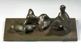 Three piece reclining figure: Maquette n. 5 by Henry Moore, 1977, scultura in bronze, offered Nov 2010