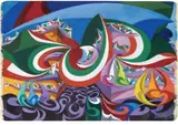 Sbandieramento by Giacomo Balla, 1915, oil on canvas applicata on card, offered Nov 2010