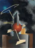 Fillìa, Composizione, oil on panel