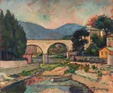 Piero Marussig, Paesaggio con ponte