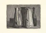 Giorgio Morandi, Natura morta con cinque oggetti, 1956, etching