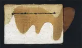 Alberto Burri, Composizione, 1948, oil and vinavil on canvas and legno