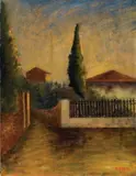 Via San Leonardo by Ottone Rosai, 1935, oil on panel, offered Nov 2010
