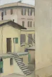 Giorgio Morandi, Cortile di via Fondazza, 1954, oil on canvas