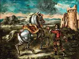 Giorgio de Chirico, Cavallo con giovane scudiero