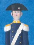 Carabiniere by Antonio Bueno, 1973, oil on faesite, offered Nov 2010