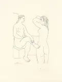 Pablo Picasso, Deux Modèles se regardent, 1934, etching