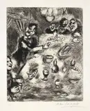 Marc Chagall, Le Rieur et les Poissons, 1927, etching