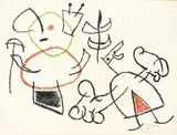 Senza titolo by Joan Miró, 1971, lithograph a colori, offered Nov 2010