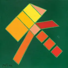 Sciame by Achille Perilli, 2004, oil on canvas, offered Nov 2010