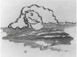Mimmo Germana, Figura, 1991, mixed media on paper