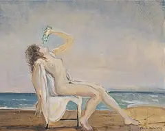 Claudio Bonichi, Studio per la sete, 2001, oil on compensato